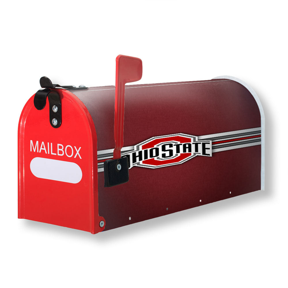 Ohio State Buckeyes Vintage Stripe Magnetic Mailbox Cover - 18.0" x 21.0"