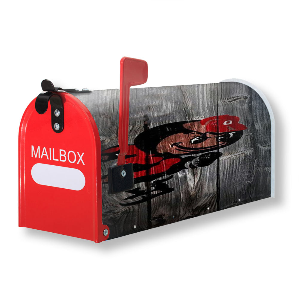 Ohio State Wood Syle Magnetic Mailbox Cover - 18.0" x 21.0"