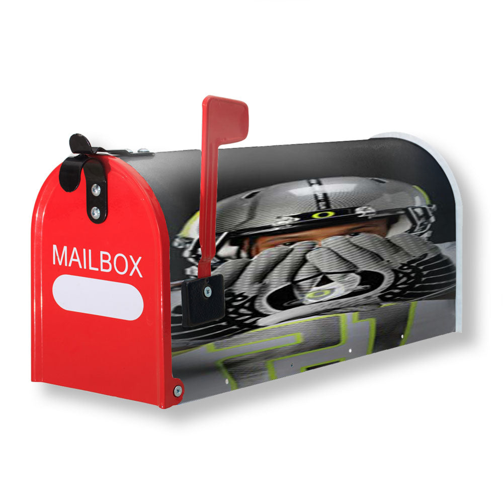 Oregon Ducks Gloves Grey Magnetic Mailbox Cover - 18.0" x 21.0"