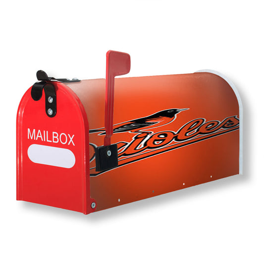Orioles Baseball Logo Orange Magnetic Mailbox Cover 18" x 21" Outdoor Decor