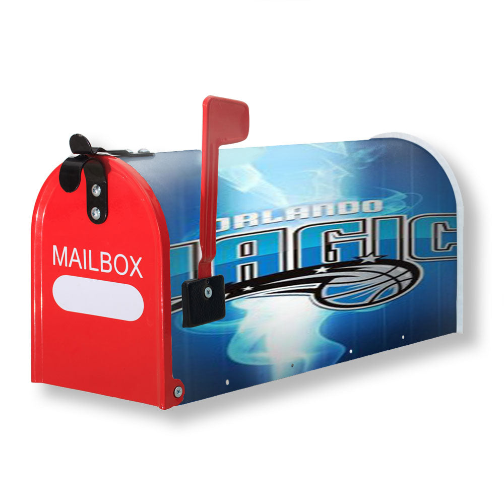 Orlando Magic Basketball Blue Flame Magnetic Mailbox Cover - 18.0" x 21.0"