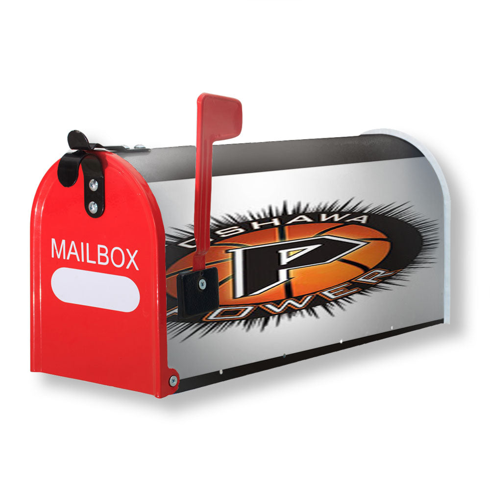 Oshawa Power Basket Ball Magnetic Mailbox Cover - 18.0" x 21.0"
