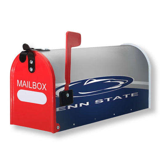 Penn State Blue Grey Circle Magnetic Mailbox Cover 18" x 21" Outdoor Decor