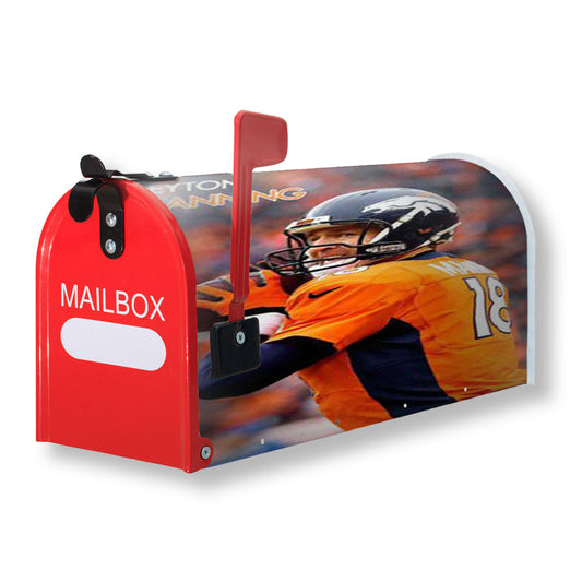 Peyton Manning Denver Broncos Magnetic Mailbox Cover 18" x 21" Outdoor Decor