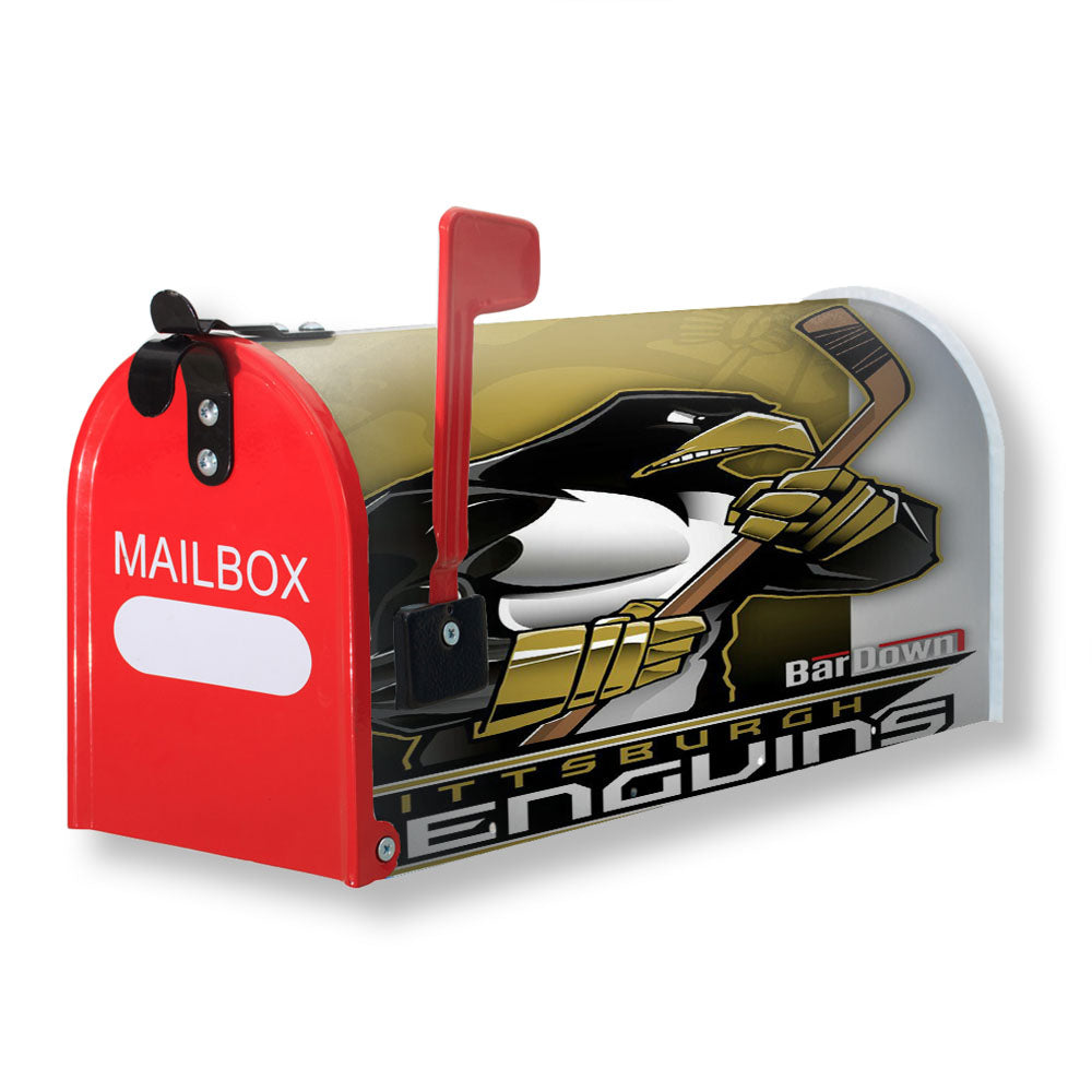 Pittsburg Penguins Nhl Hockey Magnetic Mailbox Cover - 18.0" x 21.0"