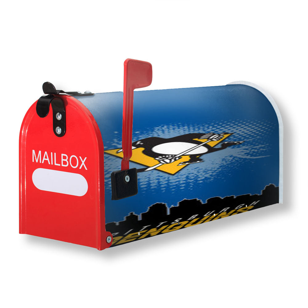 Pittsburgh Penguins Nhl Team Magnetic Mailbox Cover - 18.0" x 21.0"