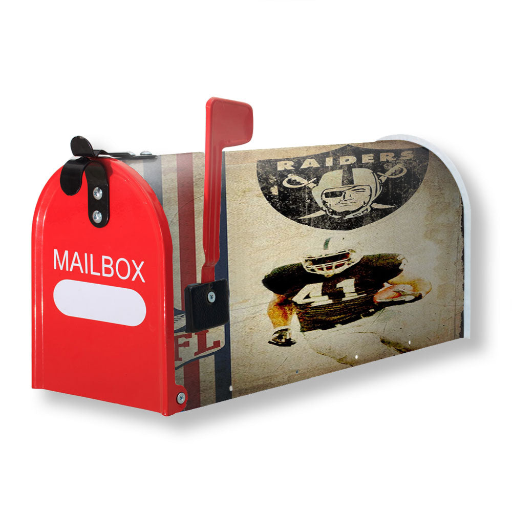 Placa Decorativa Nfl Raiders Parede Magnetic Mailbox Cover - 18.0" x 21.0"