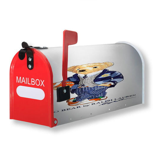 Polo Bear Ralph Lauren Magnetic Mailbox Cover 18" x 21" Outdoor Decor