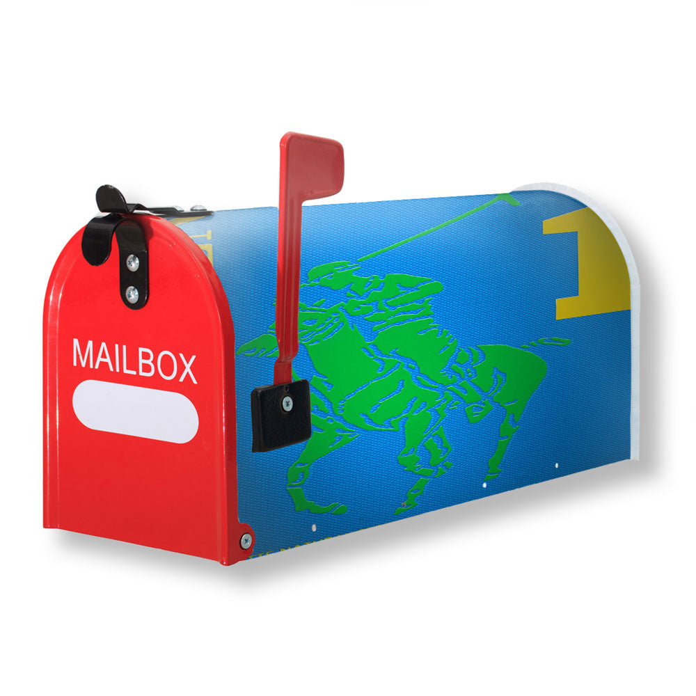 Polo Ralph Lauren Big Pony 1 Blue Par Magnetic Mailbox Cover - 18.0" x 21.0"