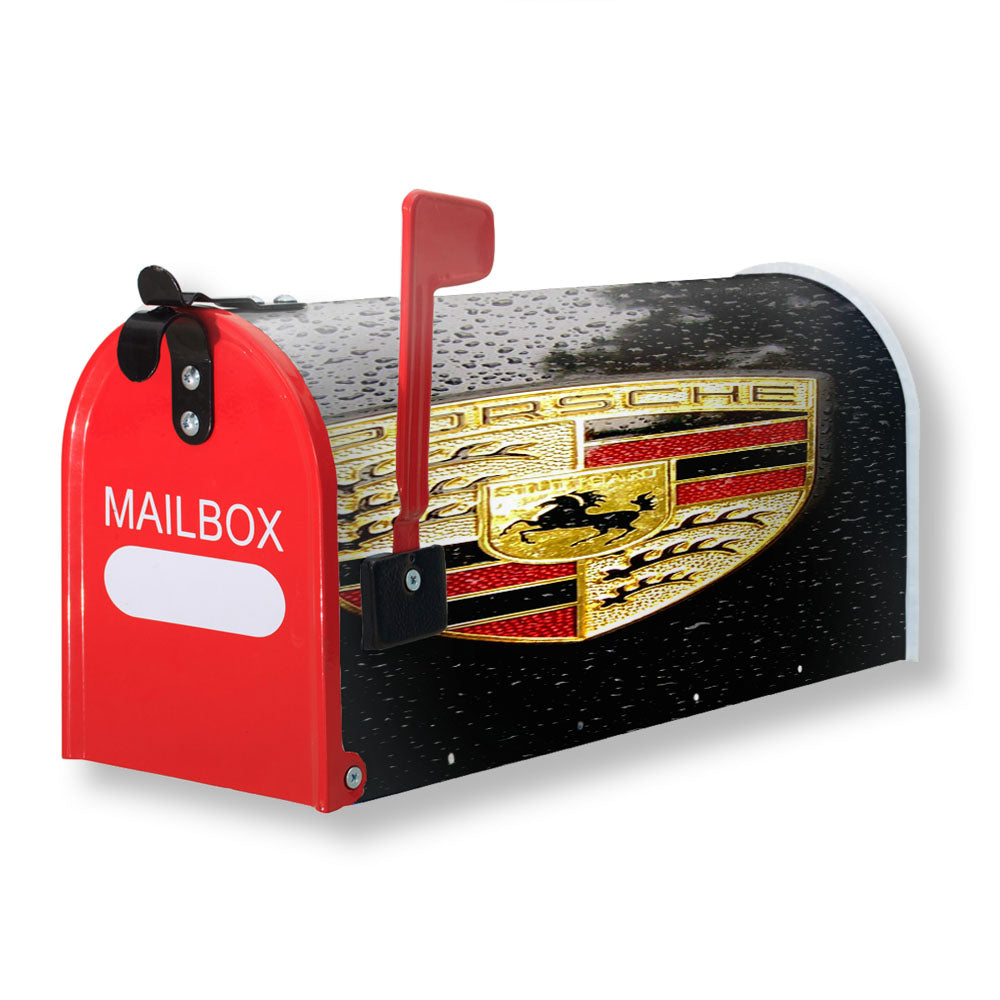 Porsche Emblem Magnetic Mailbox Cover - 18.0" x 21.0"
