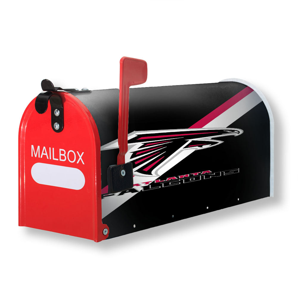 Red White Line Atlanta Falcons Magnetic Mailbox Cover - 18.0" x 21.0"