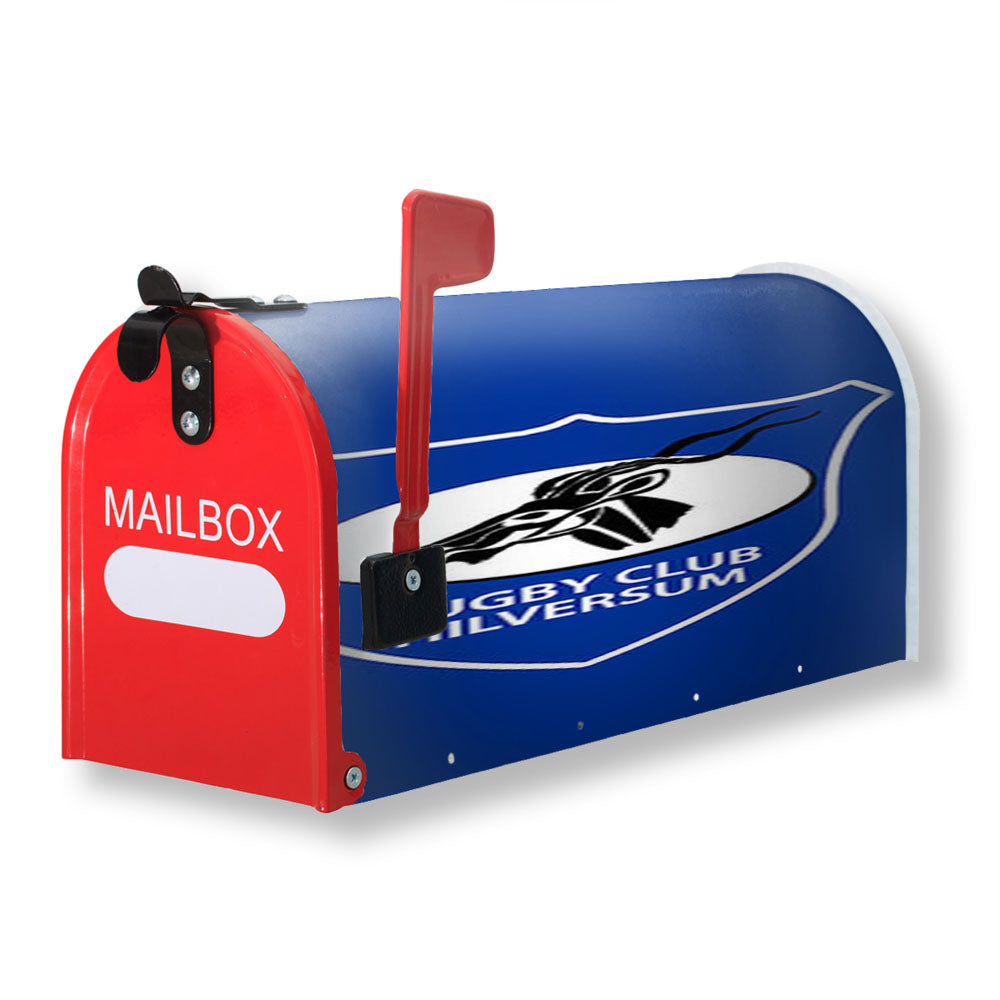 Rugby Club Hilversum Logo Blue Magnetic Mailbox Cover - 18.0" x 21.0"