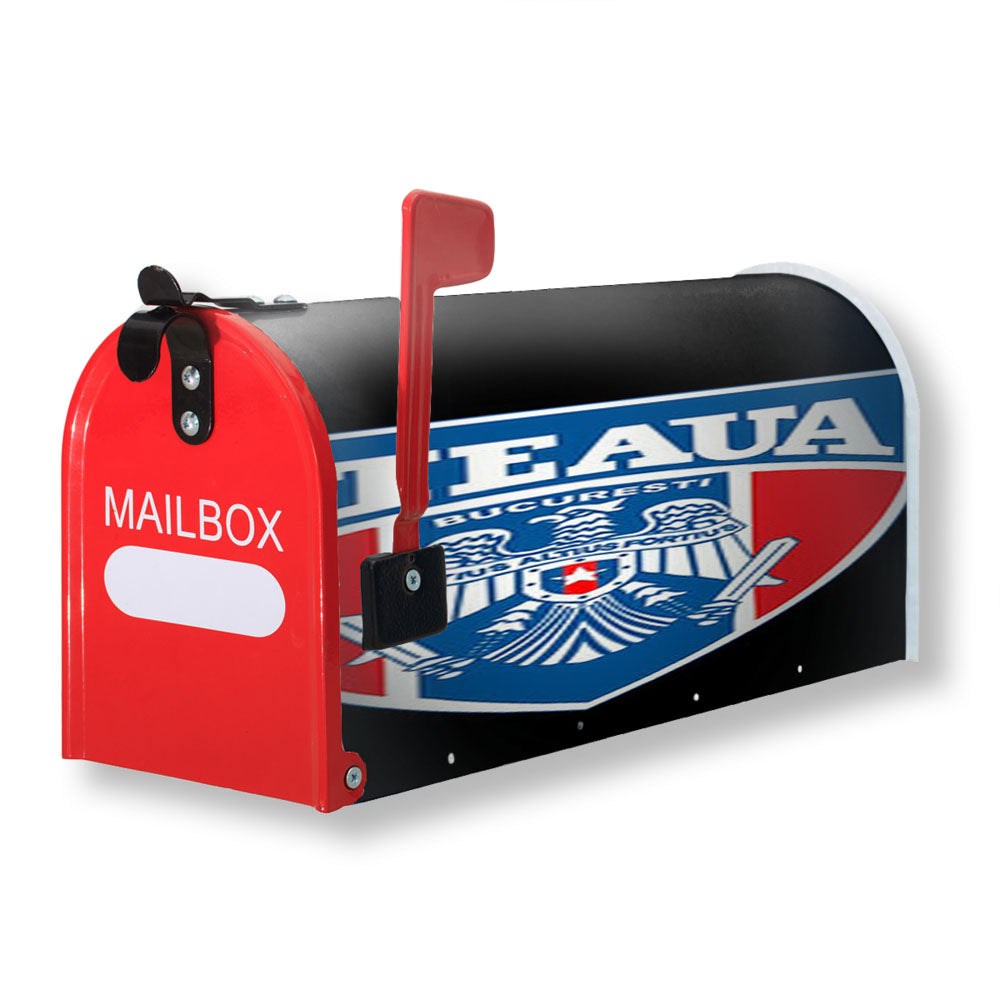 Rugby Steaua Logo Black Magnetic Mailbox Cover - 18.0" x 21.0"