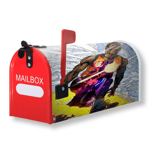 Russell Westbrook Art Magnetic Mailbox Cover 18" x 21" Outdoor Decor