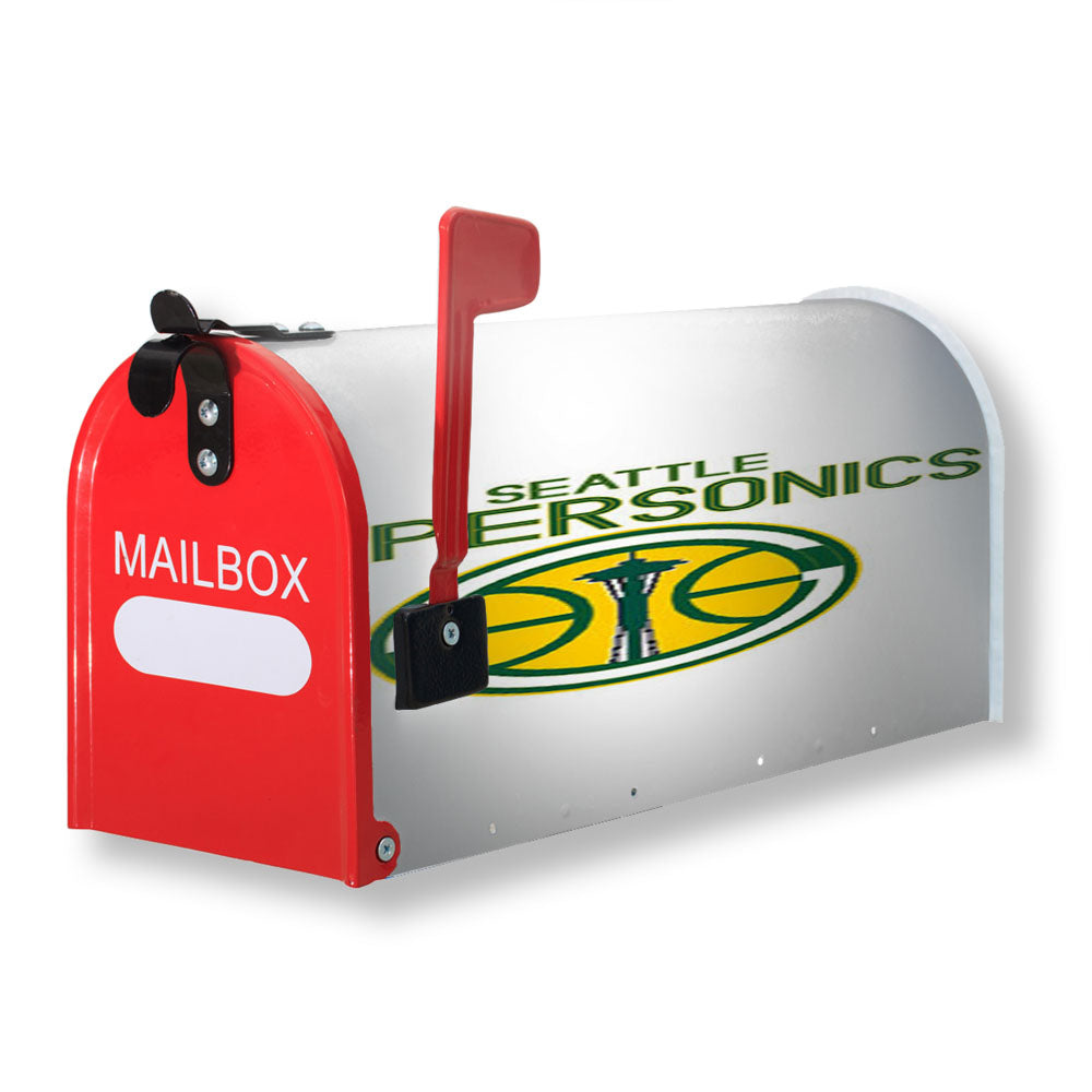 Seattle Supersonics Art Magnetic Mailbox Cover - 18.0" x 21.0"