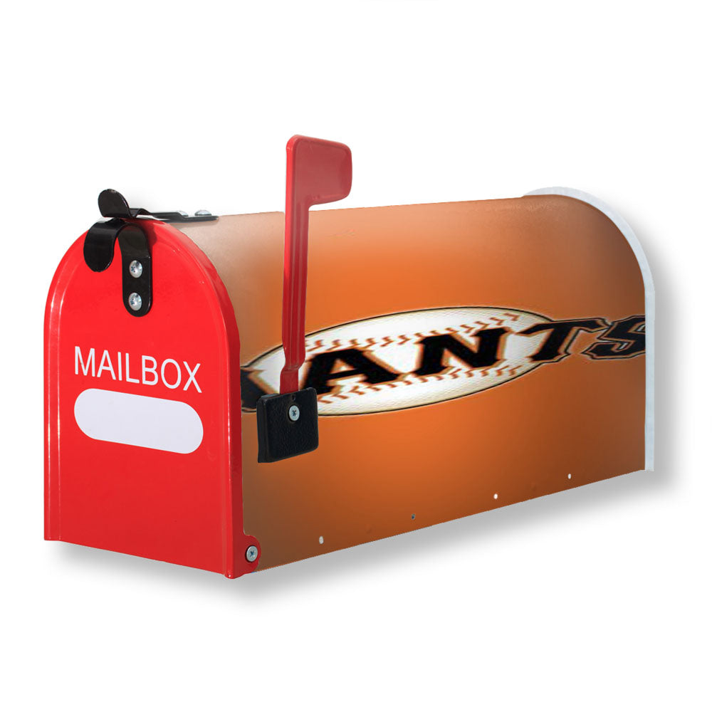 Sf Giants Logo On Orange Magnetic Mailbox Cover - 18.0" x 21.0"