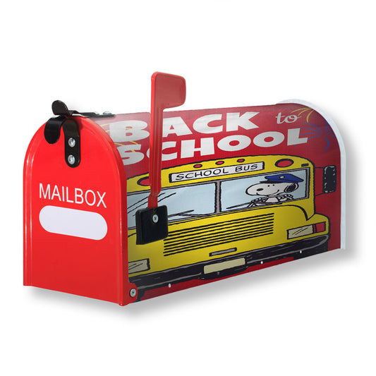 Snoopy Back To School Magnetic Mailbox Cover 18" x 21" Outdoor Decor
