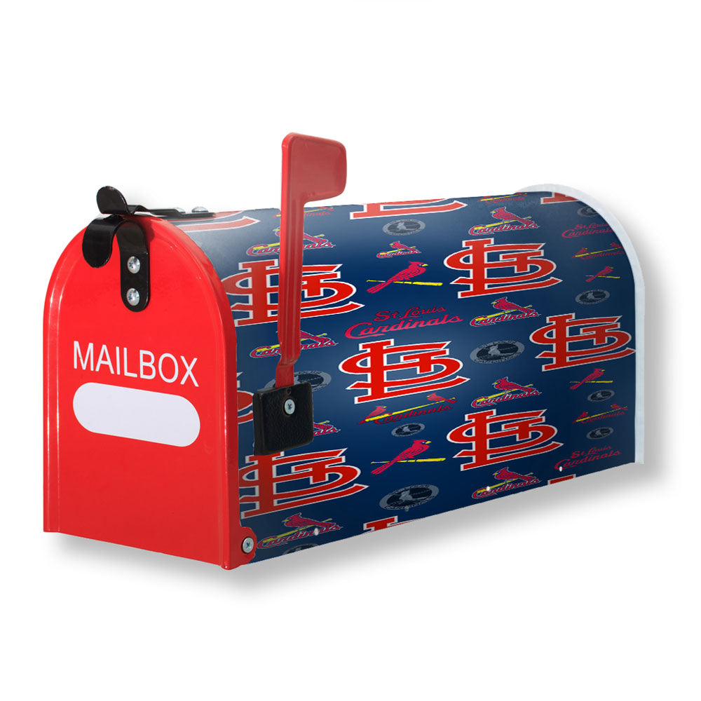 St Louis Cardinals Logo Pattern Magnetic Mailbox Cover - 18.0" x 21.0"