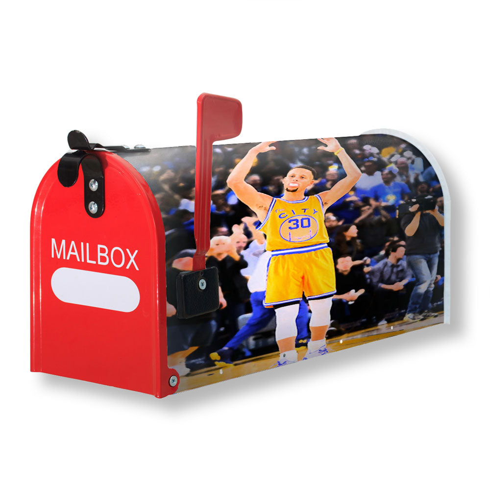 Stephen Curry Yellow Magnetic Mailbox Cover - 18.0" x 21.0"