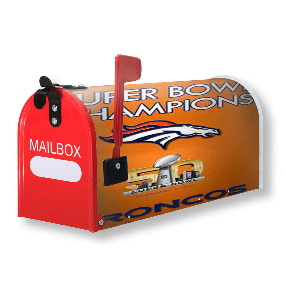Super Bowl 50 Denver Broncos Magnetic Mailbox Cover - 18.0" x 21.0"