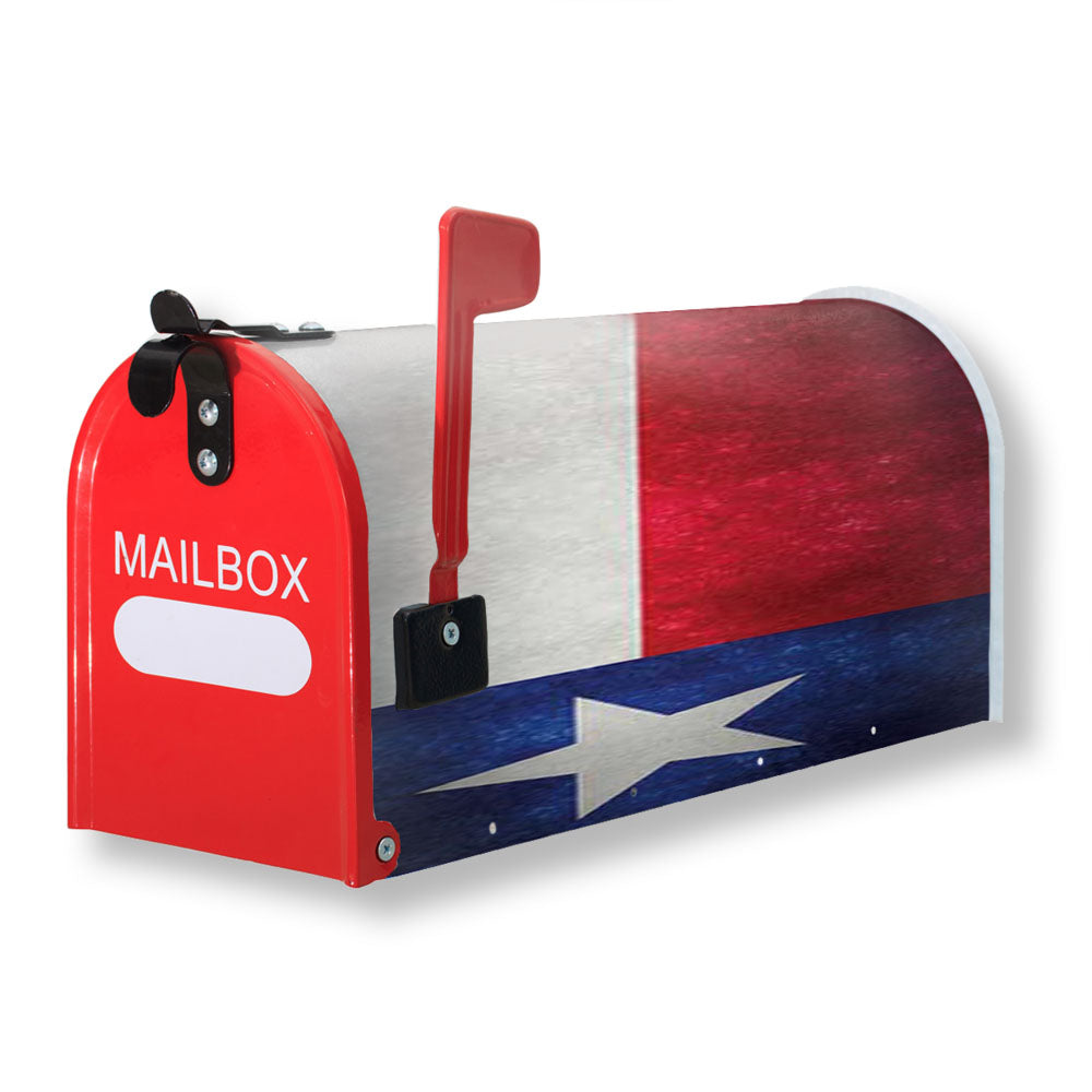 Texas Flag Texture Magnetic Mailbox Cover - 18.0" x 21.0"