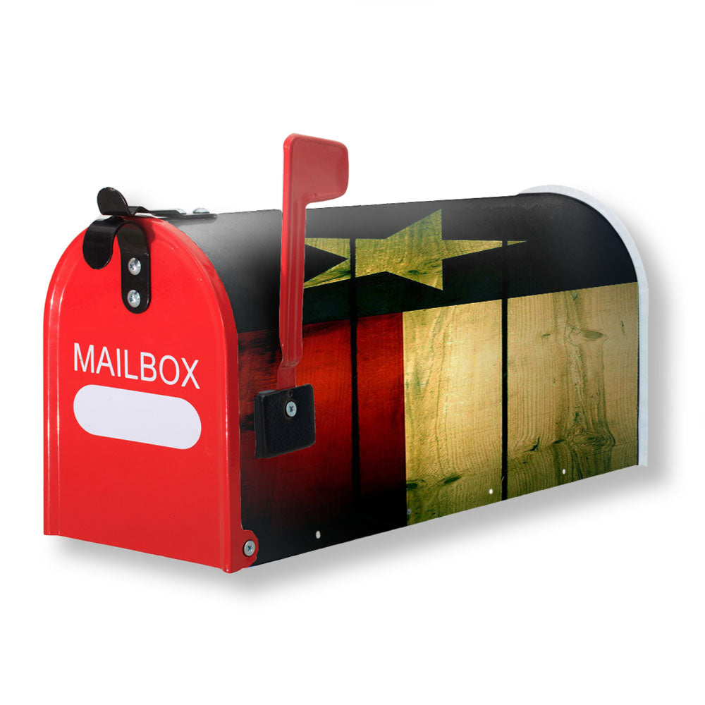 Texas Flag Wood Magnetic Mailbox Cover - 18.0" x 21.0"