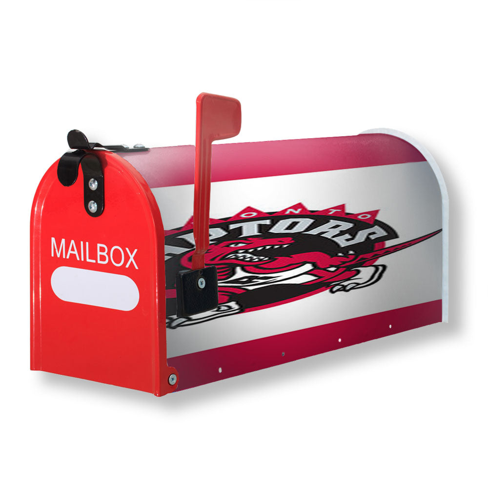 Toronto Raptor White Frame Magnetic Mailbox Cover - 18.0" x 21.0"