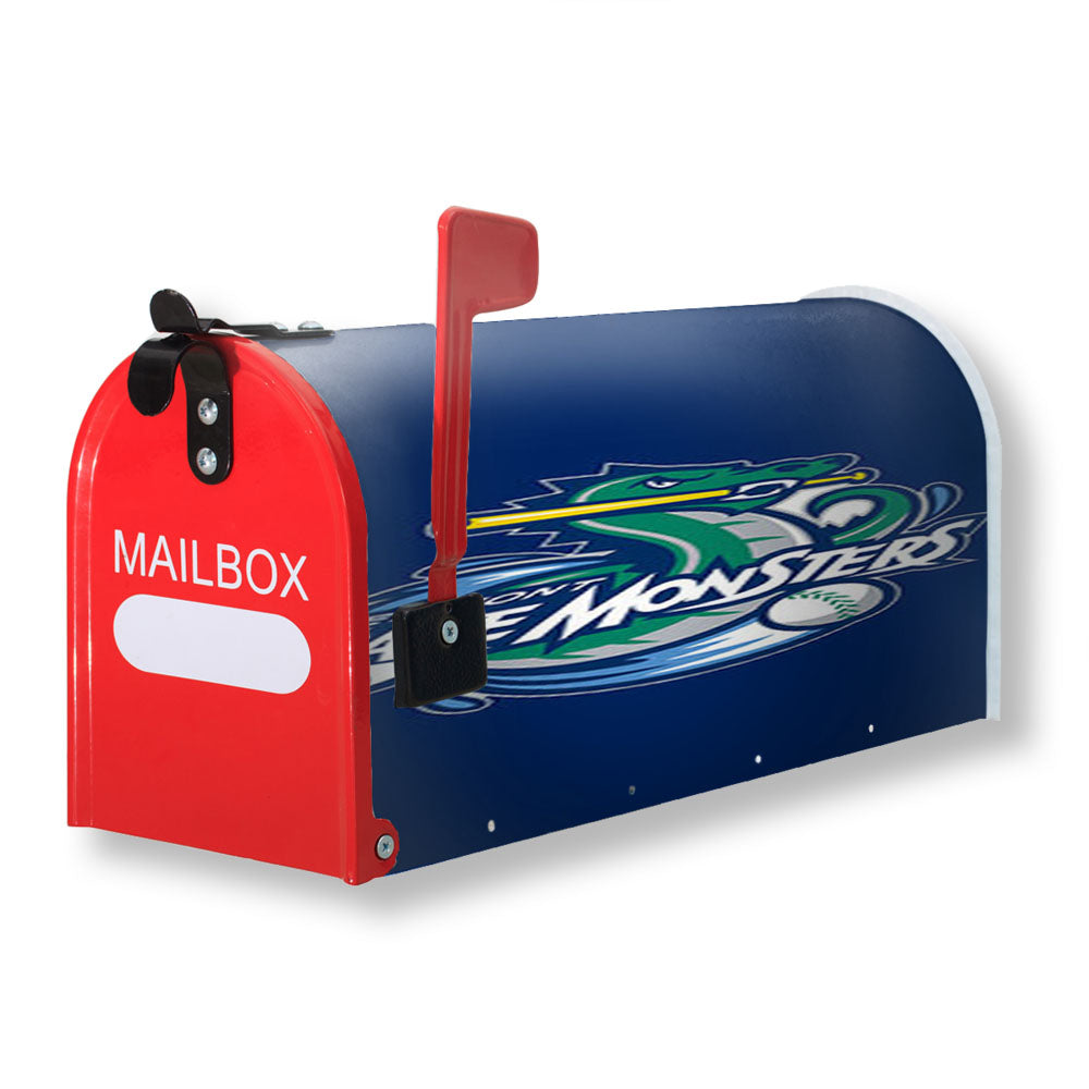 Vermont Lake Monsters Baseball Blue Magnetic Mailbox Cover - 18.0" x 21.0"