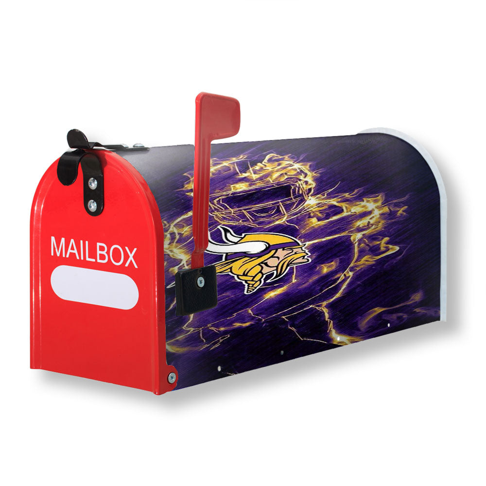 Vikings On Fire Magnetic Mailbox Cover - 18.0" x 21.0"