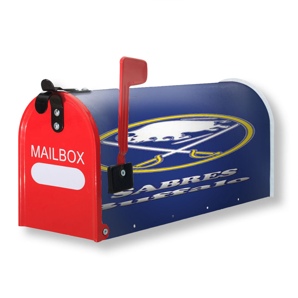 Buffalo Sabres Logo On Blue Magnetic Mailbox Cover - 18.0" x 21.0"