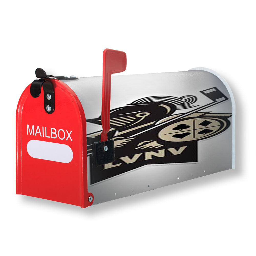 Las Vegas Black Knights Logo Banner Magnetic Mailbox Cover - 18.0" x 21.0"