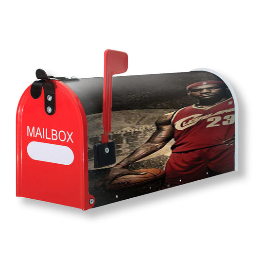 Lebron Circle Bkg Magnetic Mailbox Cover 18" x 21" Outdoor Decor