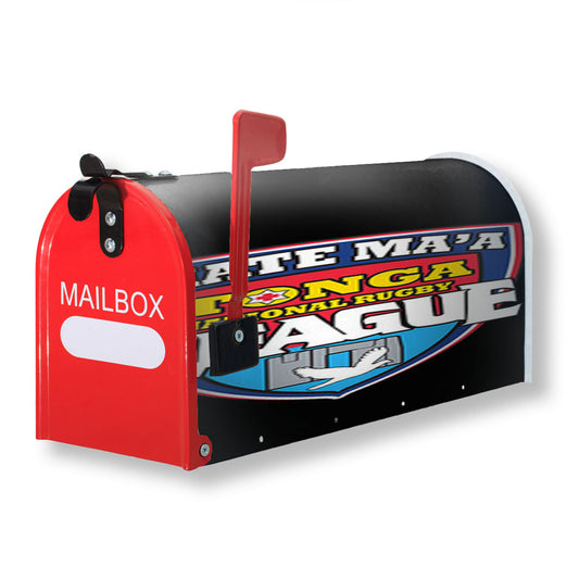 Mate Ma'A League Logo Black Magnetic Mailbox Cover 18" x 21" Outdoor Decor