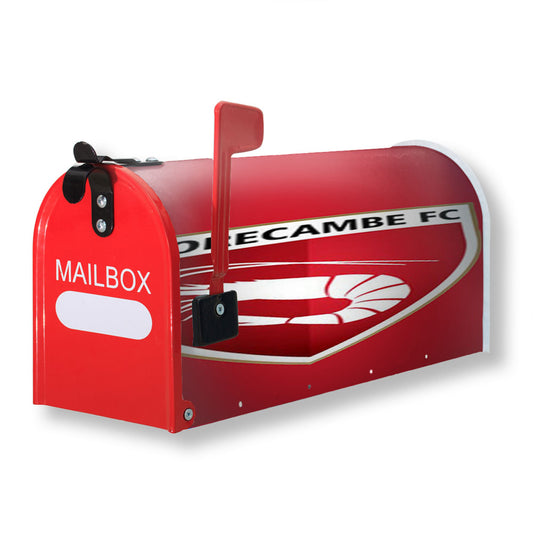 Morecambe Fc Logo Red Magnetic Mailbox Cover 18" x 21" Outdoor Decor