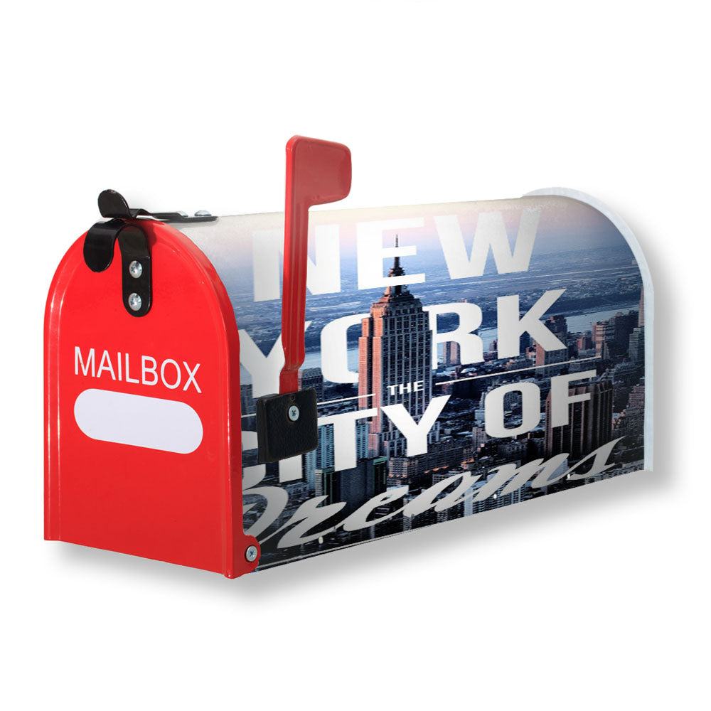 New York City Of Dreams Magnetic Mailbox Cover - 18.0" x 21.0"