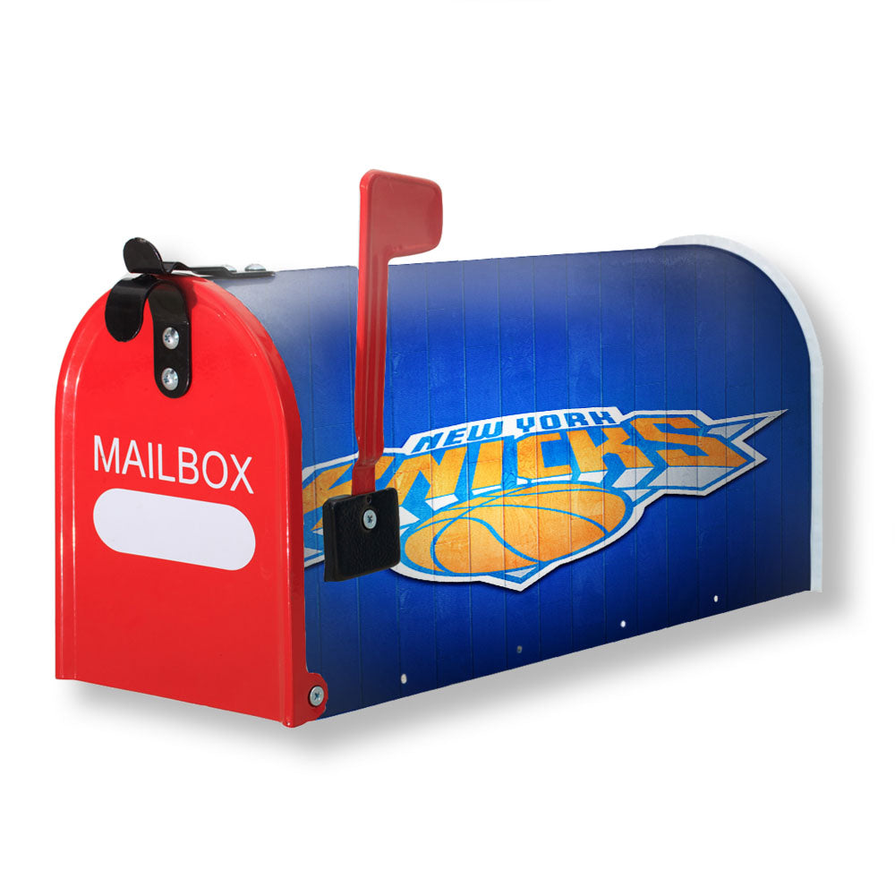 New York Knicks Hardwood 2 Magnetic Mailbox Cover - 18.0" x 21.0"