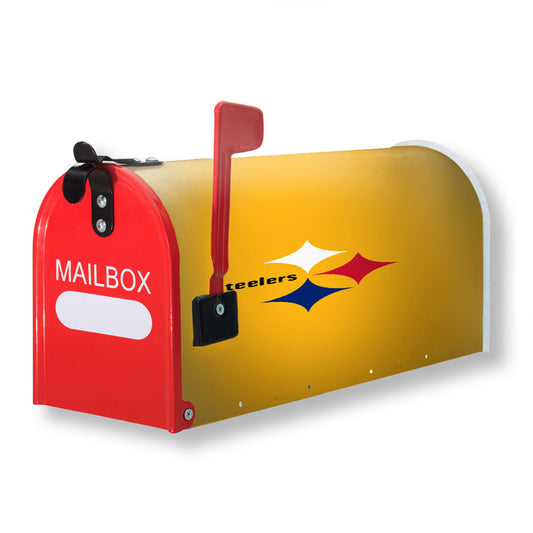 Nfl Pittsburgh Steelers Icon Logo Yellow Wallpapers Magnetic Mailbox Cover 18" x 21" Outdoor Decor