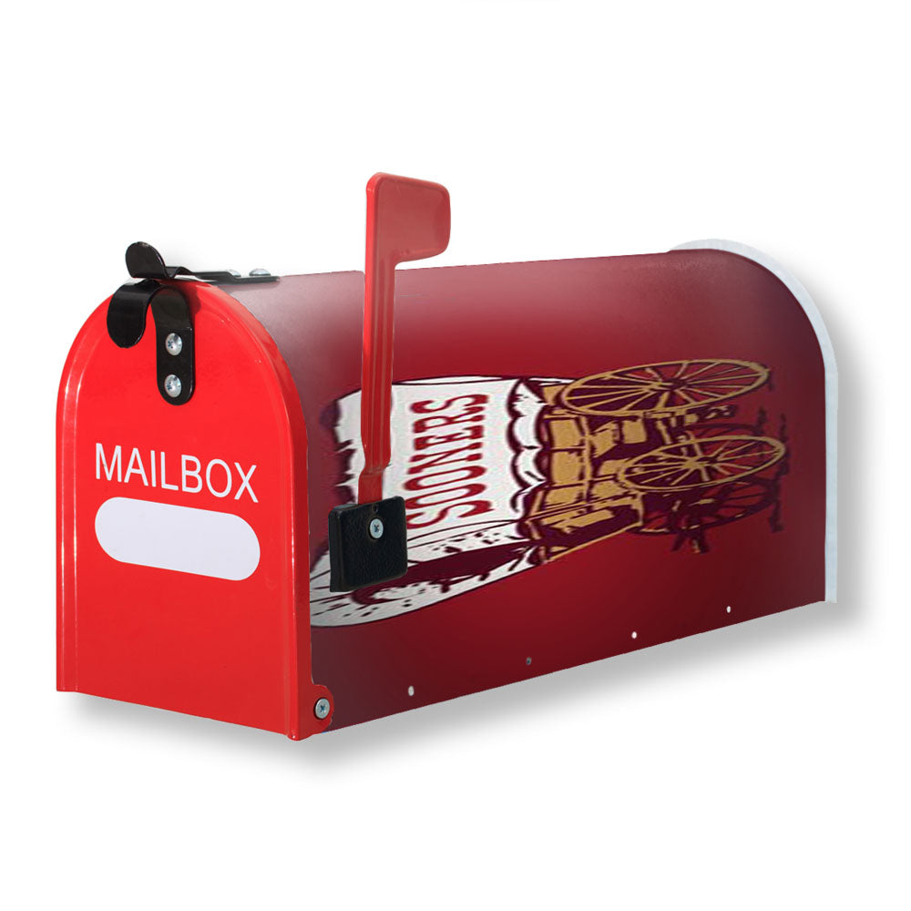 Ok Sooners Wagon Logo Magnetic Mailbox Cover - 18.0" x 21.0"