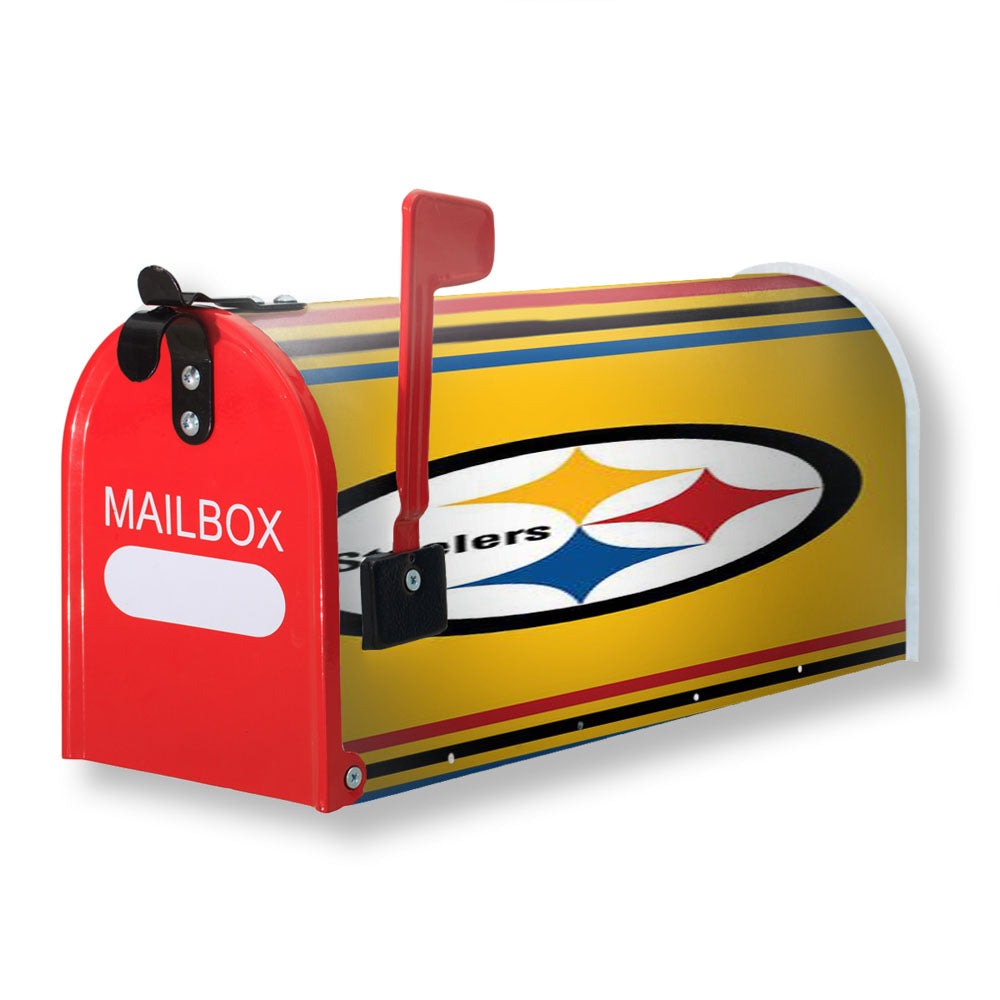 Pittsburgh Steelers Yellow Logo Magnetic Mailbox Cover - 18.0" x 21.0"