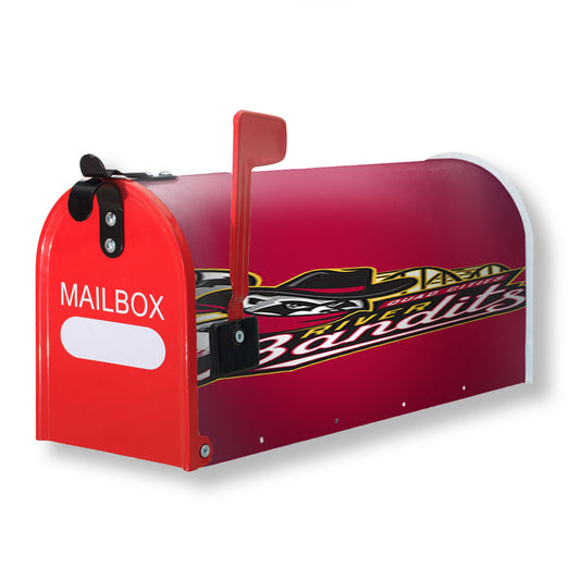 Quad Cities River Bandits Logo Red Magnetic Mailbox Cover 18" x 21" Outdoor Decor