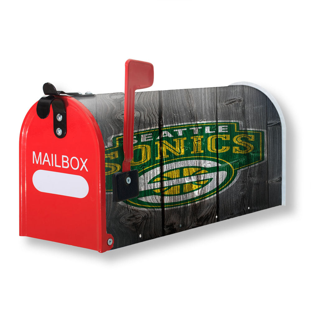 Seattle Sonics Wood Magnetic Mailbox Cover - 18.0" x 21.0"