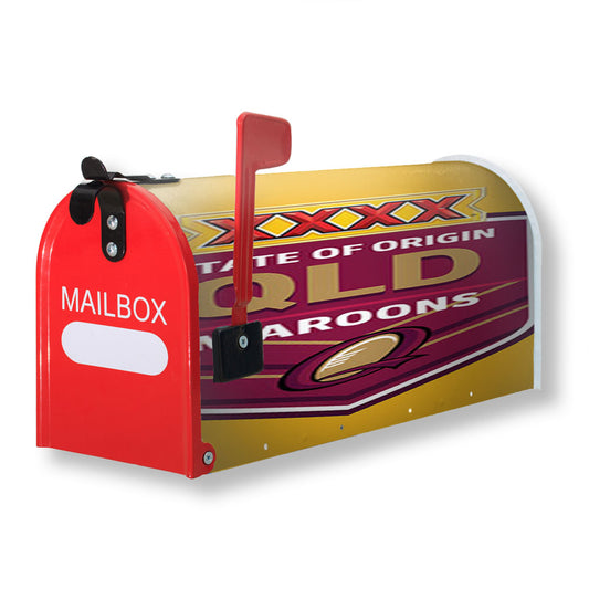 State Of Origin Maroons Yellow Magnetic Mailbox Cover 18" x 21" Outdoor Decor