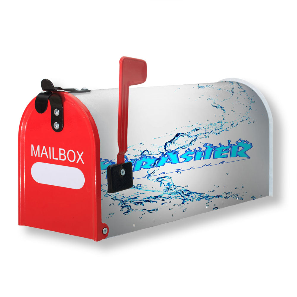 Thrasher Blue Water Splash Magnetic Mailbox Cover - 18.0" x 21.0"
