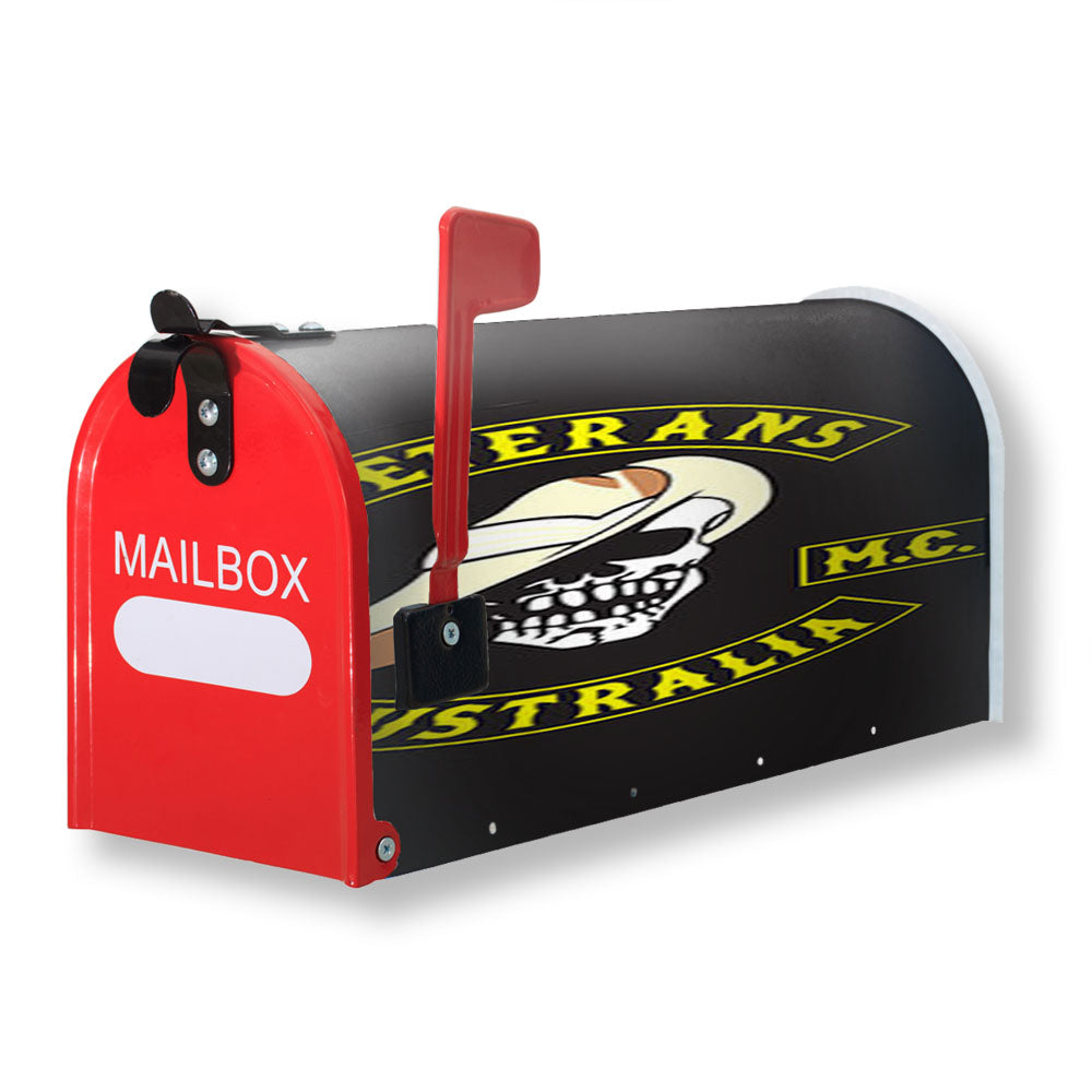 Veterans M C Australia Magnetic Mailbox Cover - 18.0" x 21.0"