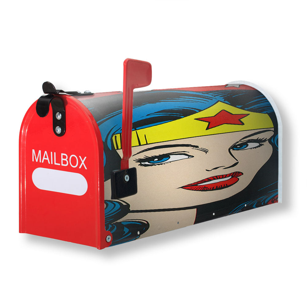 Wonder Woman Vintage Art Magnetic Mailbox Cover - 18.0" x 21.0"