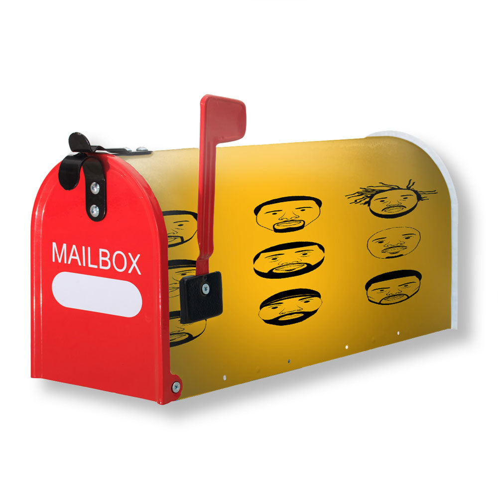 Wu Tang Clan Personel Face Art Magnetic Mailbox Cover - 18.0" x 21.0"