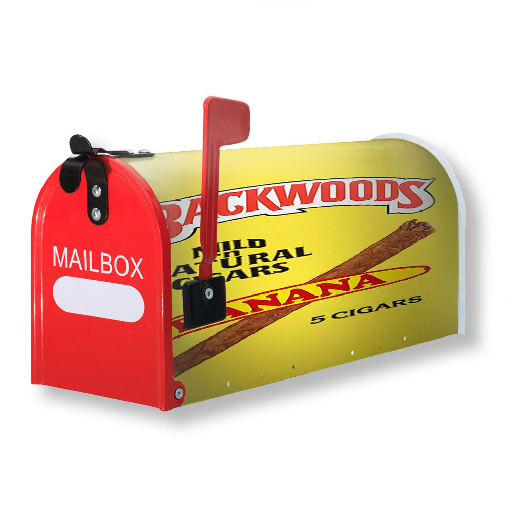 Yellow Backwoods Honey Berry Tobbaco Banana Magnetic Mailbox Cover - 18.0" x 21.0"