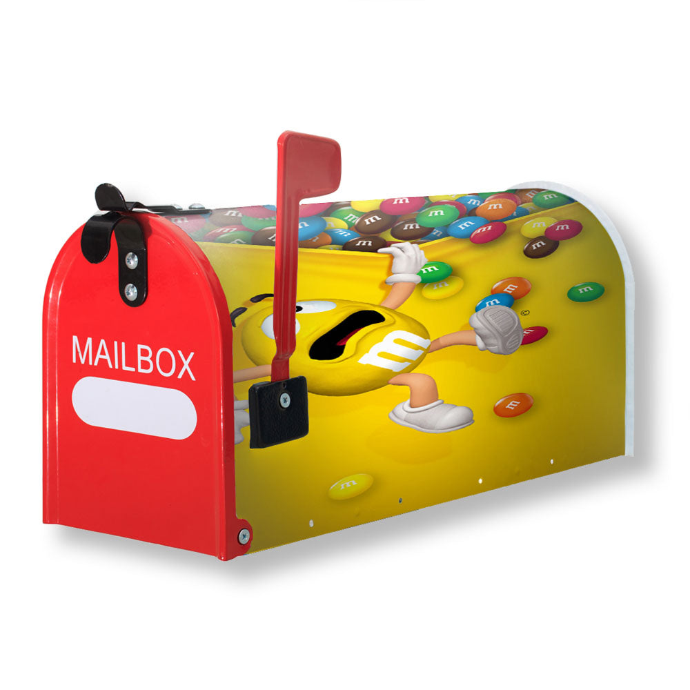 Yellow M&M Magnetic Mailbox Cover - 18.0" x 21.0"