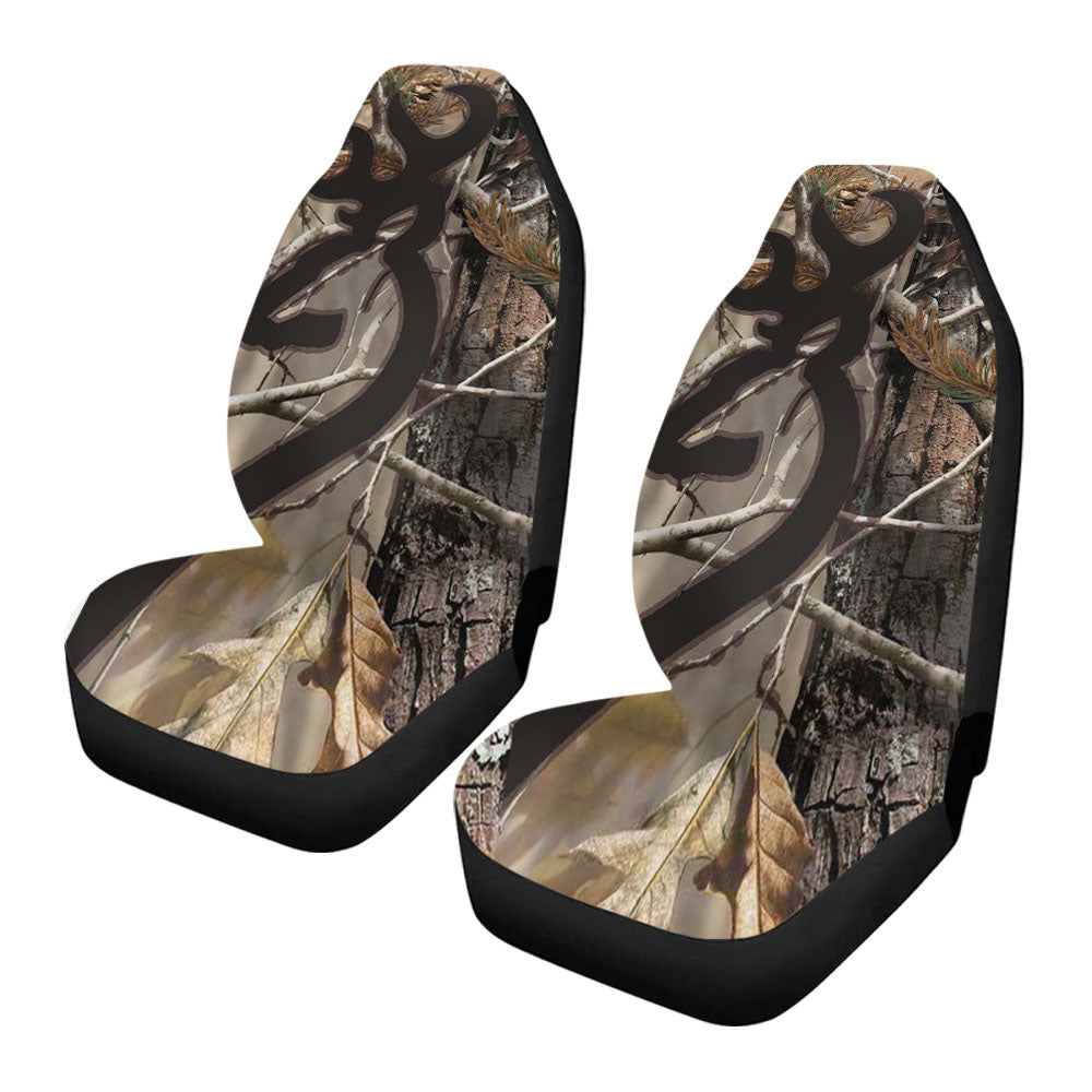 Love Browning Deer Camo Real Tree Couple Car Seat Covers