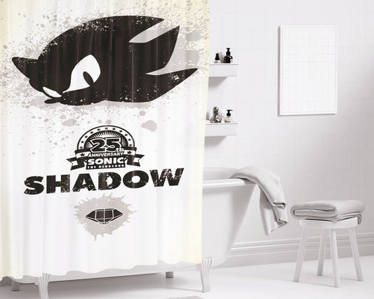 Shadow Black S Bathroom Shower Curtain Fabric Waterproof | 66 X 72 Inch